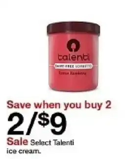Target Talenti ice cream oferta