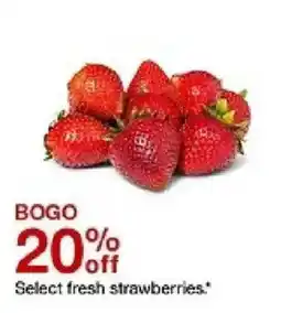 Target fresh strawberries oferta