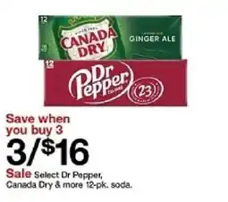 Target Dr Pepper Canada Dry oferta