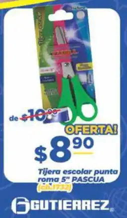 Super Gutiérrez Gutierrez Tijera escolar punta roma 5" PASCUA oferta