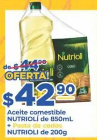 Nutrioli aceite comestible pasta de codos