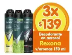 Arteli Rexona Desodorante en aerosol v/aromas oferta