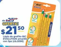 Super Gutiérrez BIC Lápiz de grafito EVOLUTION amarillo oferta