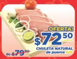 Super Gutiérrez chuleta natural de puerco oferta