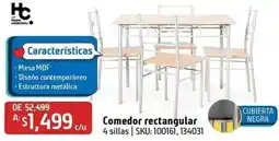 Sodimac Homecenter hc Home Collection Comedor rectangular 4 sillas oferta