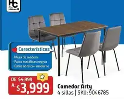 Sodimac Homecenter Home collection. Comedor Arty oferta