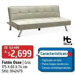 Sodimac Homecenter Home collection Futón Osse | Gris oferta