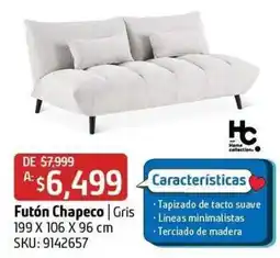 Sodimac Homecenter hc futón chapeco gris oferta