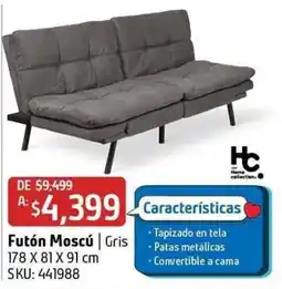 Sodimac Homecenter Hc Home collection Futón Moscú oferta
