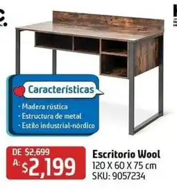 Sodimac Homecenter Escritorio Wool oferta