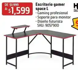 Sodimac Homecenter Home collect Escritorio gamer space L oferta
