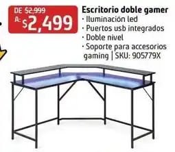 Sodimac Homecenter Escritorio doble gamer oferta