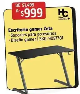Sodimac Homecenter hc escritorio gamer zeta oferta