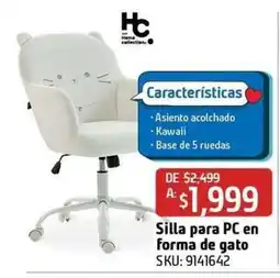 Sodimac Homecenter hc Silla para PC en forma de gato oferta