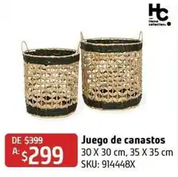 Sodimac Homecenter Home collections Juego de canastos oferta
