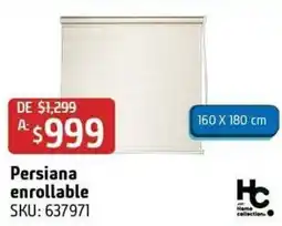 Sodimac Homecenter hc persiana enrollable oferta