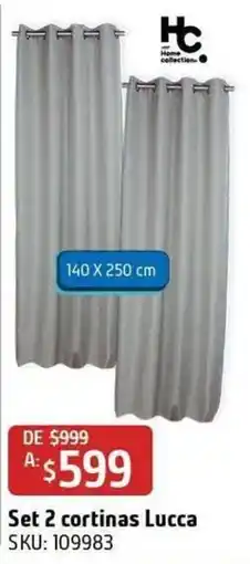 Sodimac Homecenter Lucca cortinas oferta