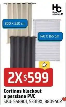 Sodimac Homecenter Home collection Cortinas blackout o persiana PVC oferta