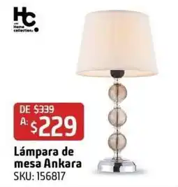 Sodimac Homecenter Home collections Lámpara de mesa Ankara oferta