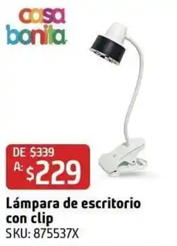 Sodimac Homecenter casa bonita Lámpara de escritorio con clip oferta
