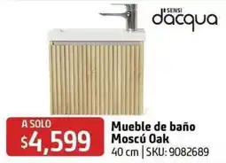 Sodimac Homecenter dacqua Mueble de baño Moscú Oak oferta