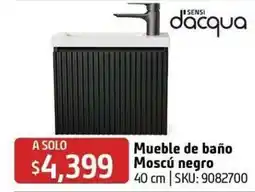 Sodimac Homecenter sensi dacqua Mueble de baño Moscú negro oferta