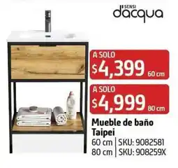 Sodimac Homecenter dacqua Mueble de baño Taipei oferta