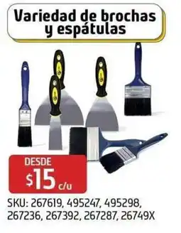 Sodimac Homecenter Variedad de brochas y espátulas oferta