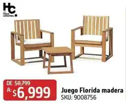Sodimac Homecenter Home collection Juego Florida madera oferta