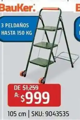 Sodimac Homecenter Bauker 3 peldaños oferta