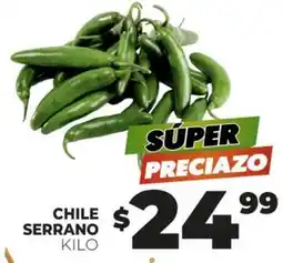 Merco Serrano - chile serrano kilo oferta
