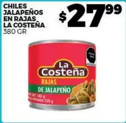 Merco La costeña - chile jalapeños en rajas oferta
