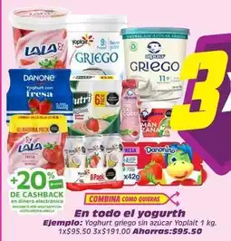 Soriana Híper Yoplait - yoghurt griego oferta