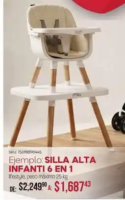DelSol Silla alta infanti 6 en 1 oferta