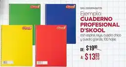 DelSol D'skool - cuaderno profesional oferta