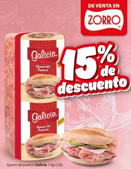 Zorro Galicia queso de puerco oferta