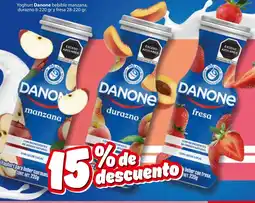 Zorro Danone yoghurt bebible manzana, durazno oferta