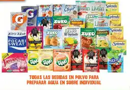La Comer Todas las bebidas en polvo para preparar agua en sobre individual oferta
