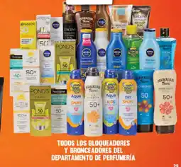 La Comer Todos los bloqueadores y bronceadores del departamento de perfumería oferta