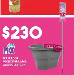 Alsuper Trapeador microfibra más cubeta reynera oferta