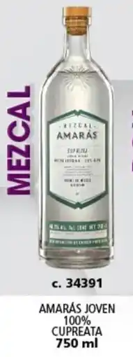 Bodegas Alianza Mezcal amarás joven 100% cupreata oferta