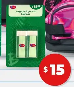 Tiendas Tres B Juego de 2 gomas blancas oferta
