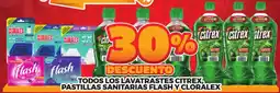 Merco Flash y cloralex todos los lavatrastes citrex, pastillas sanitarias oferta