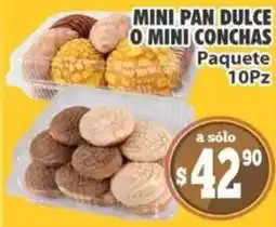 Casa Ley mini pan dulce o mini conchas oferta