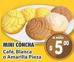 Casa Ley Mini Concha Café, Blanca o Amarilla Pieza oferta