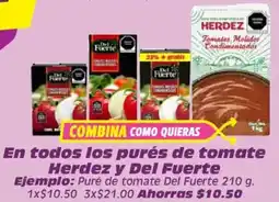 Soriana Mercado Del fuerte puré de tomate oferta