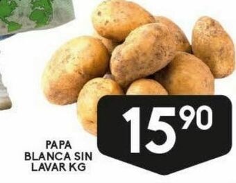 Alsuper Papa blanca sin lavar kg oferta