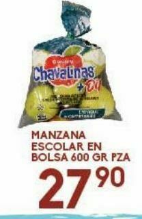 Alsuper Manzana escolar en bolsa 600gr pza oferta