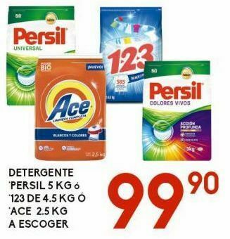 Alsuper Detergente persil, 123, ace oferta
