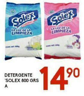 Alsuper Detergente solex 800g oferta